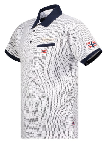 Geographical Norway Koszulka polo "Kingdom" w kolorze białym