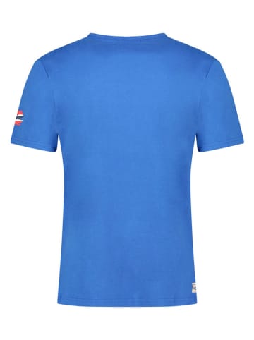 Geographical Norway Koszulka "Jofoten" w kolorze niebieskim