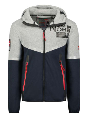 Geographical Norway Sweatvest "Ganas" donkerblauw/lichtgrijs