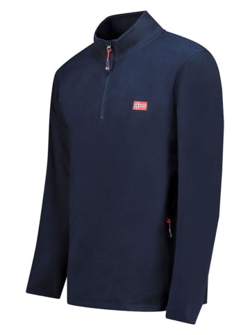 Geographical Norway Bluza polarowa "Ulysse" w kolorze granatowym