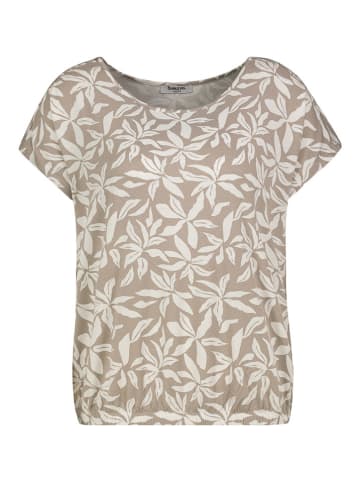Sublevel Shirt in Hellbraun/ Weiß