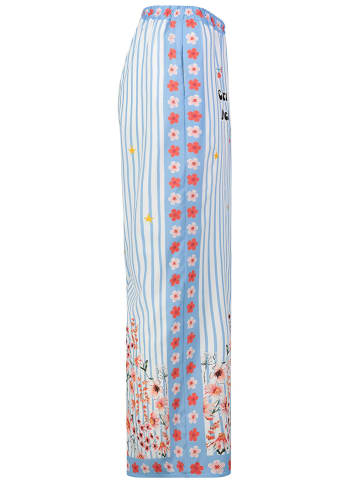 Sublevel Marlenehose in Hellblau/ Weiß