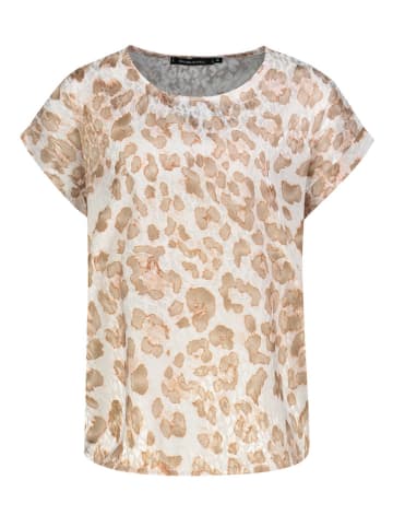 Sublevel Bluse in Weiß/ Hellbraun