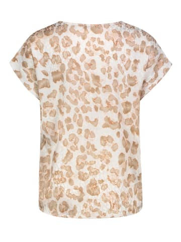 Sublevel Bluse in Weiß/ Hellbraun