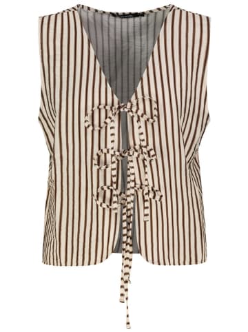 Sublevel Gilet bruin/wit