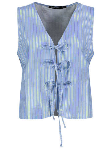 Sublevel Gilet lichtblauw/wit/groen