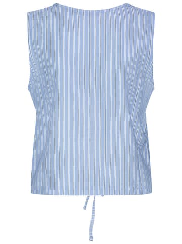 Sublevel Gilet lichtblauw/wit/groen