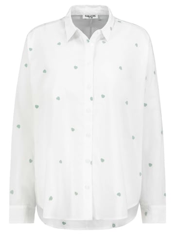 Sublevel Bluse in Weiß/ Mint