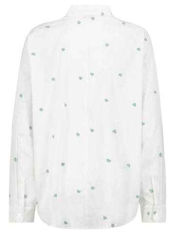 Sublevel Bluse in Weiß/ Mint