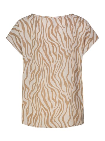 Sublevel Bluse in Camel/ Weiß