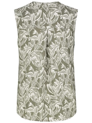 Fresh Made Blousetop kaki/wit