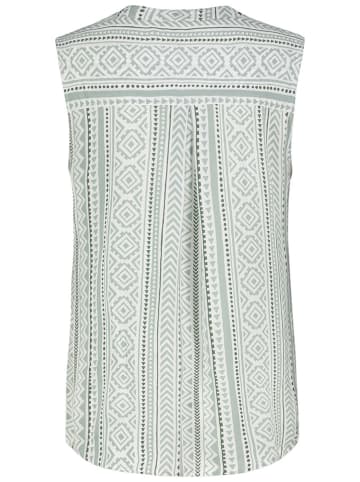 Fresh Made Blusentop in Mint/ Weiß