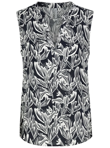 Fresh Made Blusentop in Schwarz/ Weiß