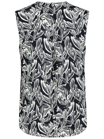 Fresh Made Blusentop in Schwarz/ Weiß