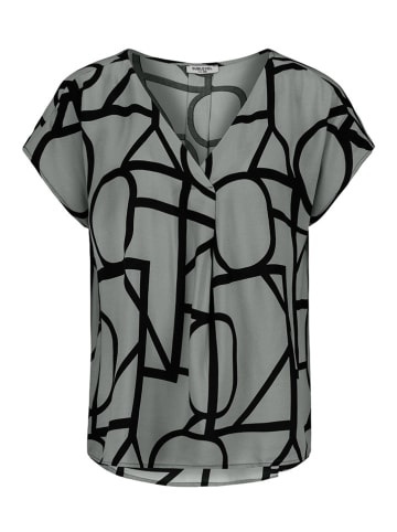 Sublevel Bluse in Grau/ Schwarz