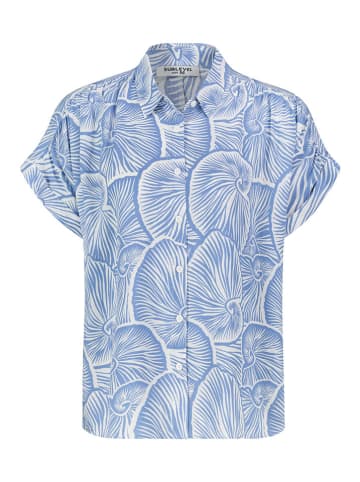 Sublevel Bluse in Hellblau/ Weiß