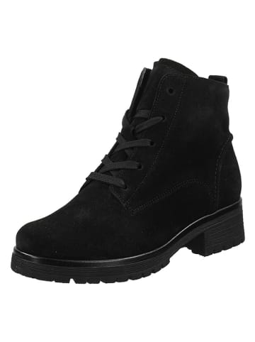Gabor Comfort Leder-Stiefeletten in Schwarz