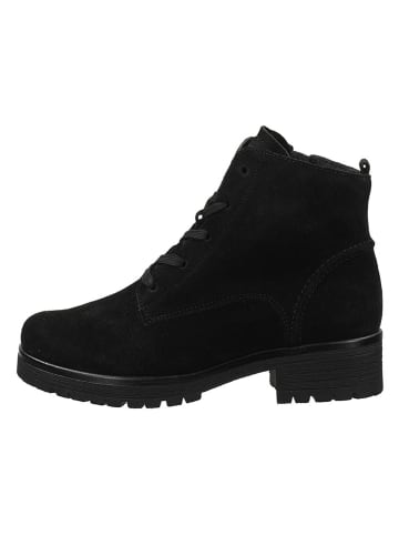 Gabor Comfort Leder-Stiefeletten in Schwarz