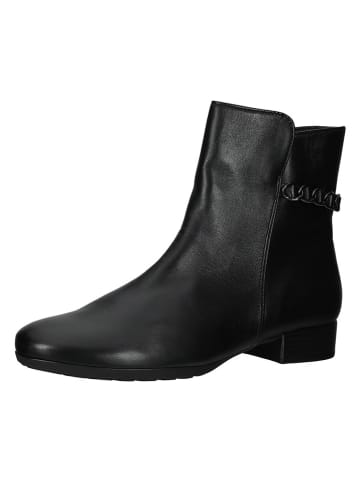 Gabor Comfort Leder-Boots in Schwarz