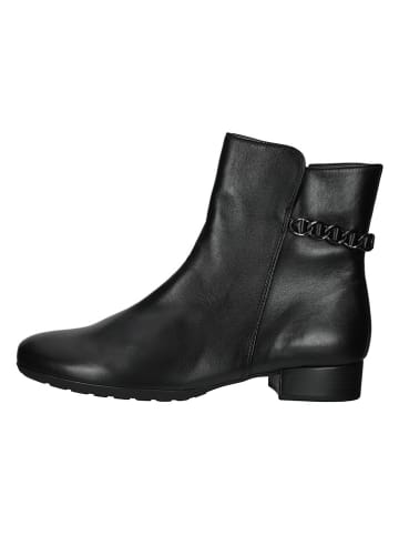 Gabor Comfort Leder-Boots in Schwarz