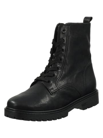 Gabor Comfort Leder-Boots in Schwarz