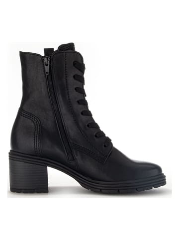 Gabor Leder-Stiefeletten in Schwarz