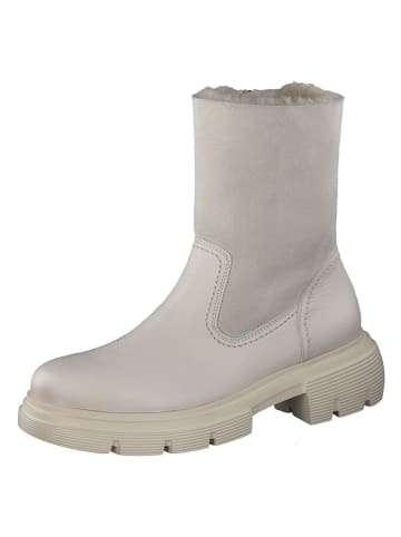Paul Green Leder-Winterstiefel in Weiß