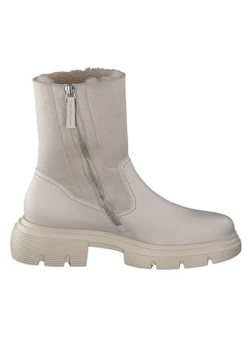 Paul Green Leder-Winterstiefel in Weiß