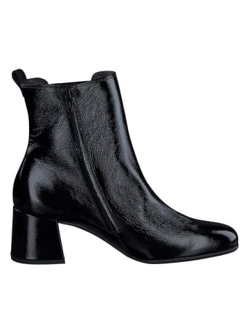 Paul Green Leder-Stiefeletten in Schwarz