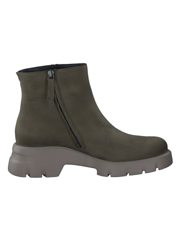 Paul Green Skórzane botki w kolorze khaki