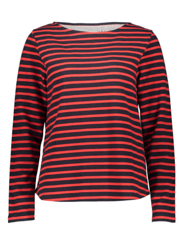 Juvia Longsleeve in Dunkelblau/ Rot