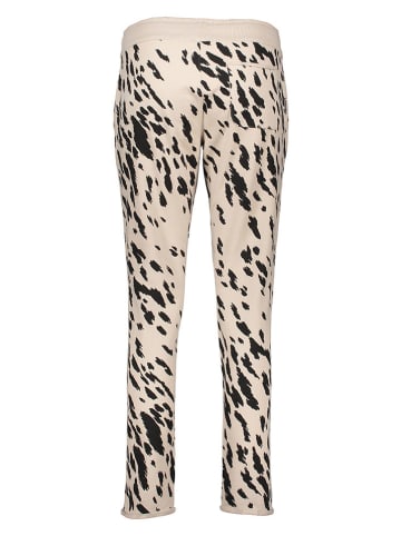 Juvia Pyjama-Hose in Beige/ Schwarz
