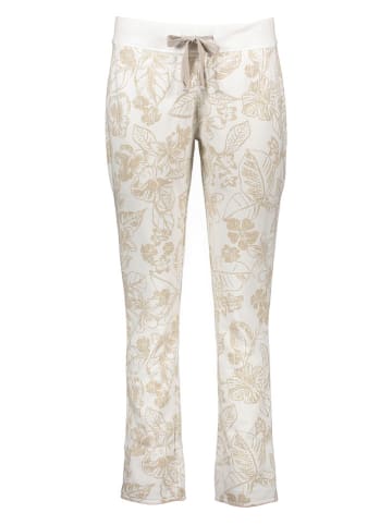Juvia Pyjama-Hose in Weiß/ Beige