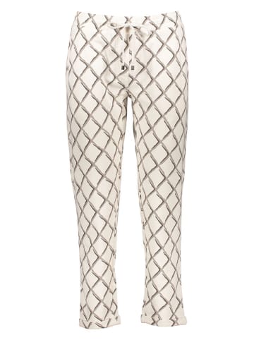 Juvia Pyjama-Hose in Creme/ Taupe