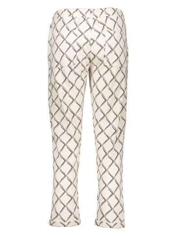 Juvia Pyjama-Hose in Creme/ Taupe