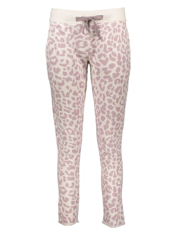 Juvia Pyjama-Hose in Creme/ Altrosa