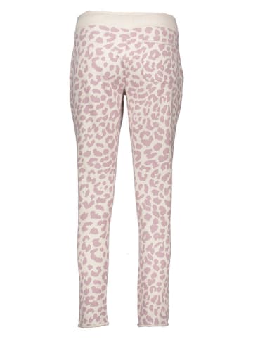 Juvia Pyjama-Hose in Creme/ Altrosa