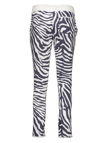 Juvia Pyjama-Hose in Weiß/ Dunkelblau