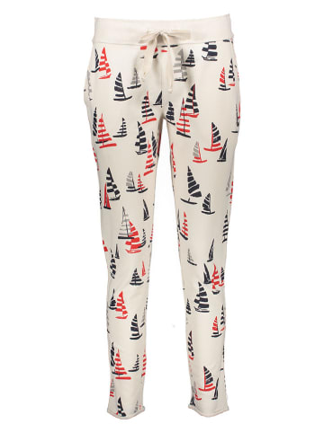Juvia Pyjama-Hose in Creme/ Rot/ Schwarz
