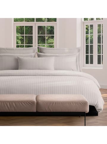 maison héritage PARIS Satin-Bettwäsche-Set "Rayures" in Taupe