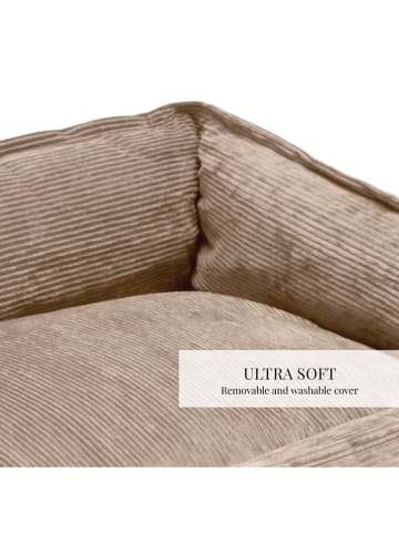 maison héritage PARIS Hundebett in Taupe - (L)90 x (B)70 cm