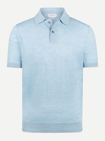 McGregor Wollpoloshirt in Hellblau