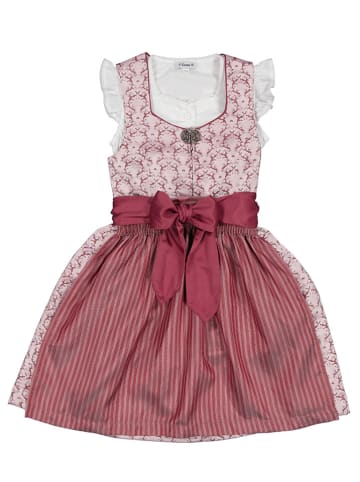 Turi Landhaus Dirndl in Rot/ Weiß