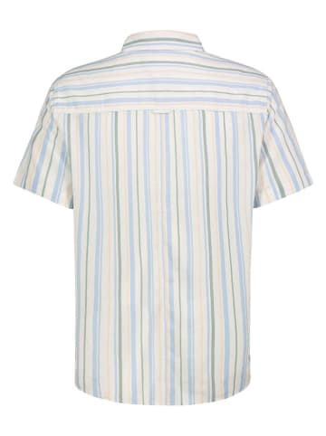 Eight2Nine Hemd in Creme/ Hellblau/ Grün