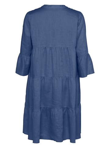 FYNCH-HATTON Leinen-Kleid in Dunkelblau