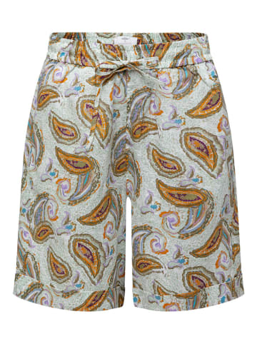 FYNCH-HATTON Leinen-Shorts in Salbei