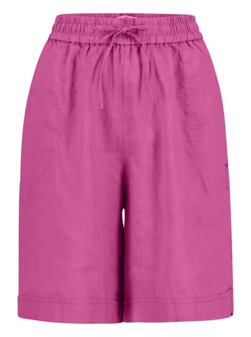 FYNCH-HATTON Leinen-Bermudas in Pink