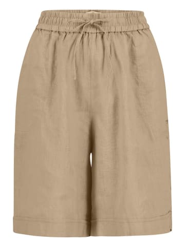 FYNCH-HATTON Leinen-Bermudas in Beige