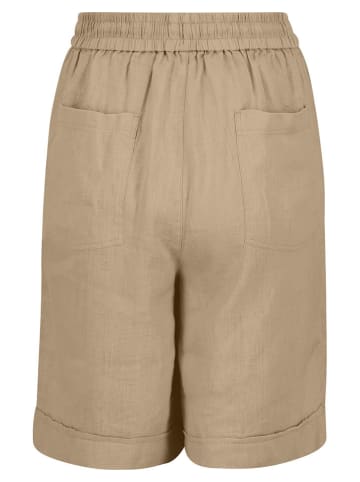 FYNCH-HATTON Leinen-Bermudas in Beige