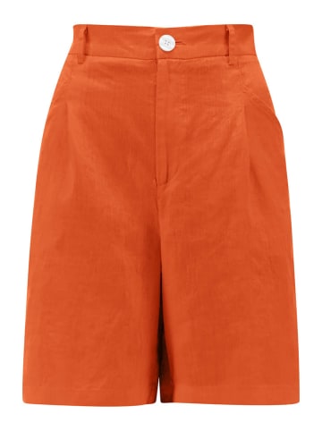 FYNCH-HATTON Leinen-Bermudas in Orange